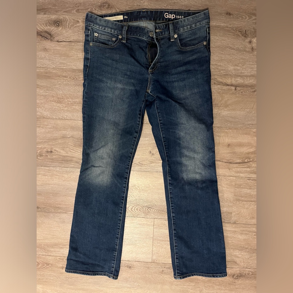 GAP Perfect Boot Petite Dark Blue Jeans